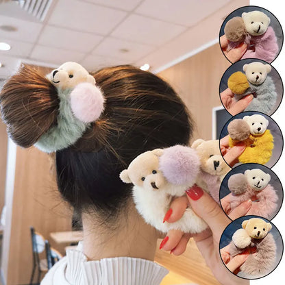 Korean Bear Scrunchies - BeeTrendyShop.COM