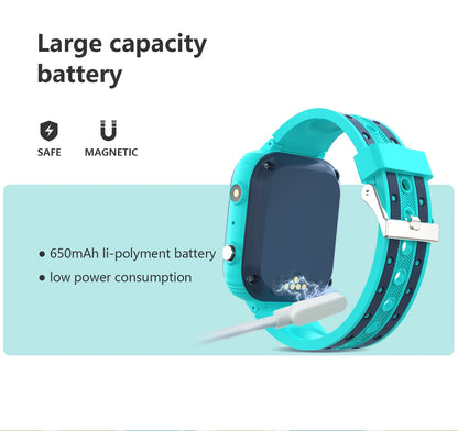 LT21 4G Kids Smartwatch – GPS, WiFi, Video Call, SOS, IP67 Waterproof, Camera & Location Tracker