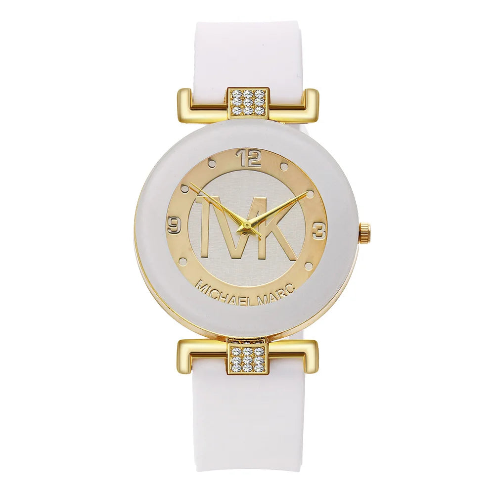 Womens Wristwatch Fashion Men Diamond Quartz Watches Silicone Luxury TVK Brand Relojes Digitales Femme Watch For Women Bracelet - BeeTrendyShop.COM