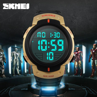 Fashion Men Sports Watches Clock Male LED Military Watch Waterproof Outdoor Dress Wristwatches Men Electronics Wristwatches - BeeTrendyShop.COM