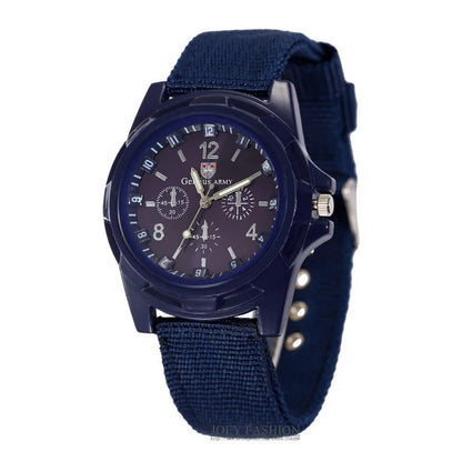 Watches Men Top Brand Luxury Casual Military Quartz Sport Wristwatch Soft Nylon Band Male Clock Watch relogio masculino - BeeTrendyShop.COM