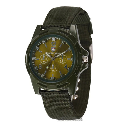 Watches Men Top Brand Luxury Casual Military Quartz Sport Wristwatch Soft Nylon Band Male Clock Watch relogio masculino - BeeTrendyShop.COM