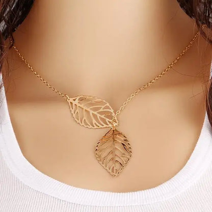Fashion Cross, Leaves & Bird Pendant Necklace – Maxi Statement Choker for Women