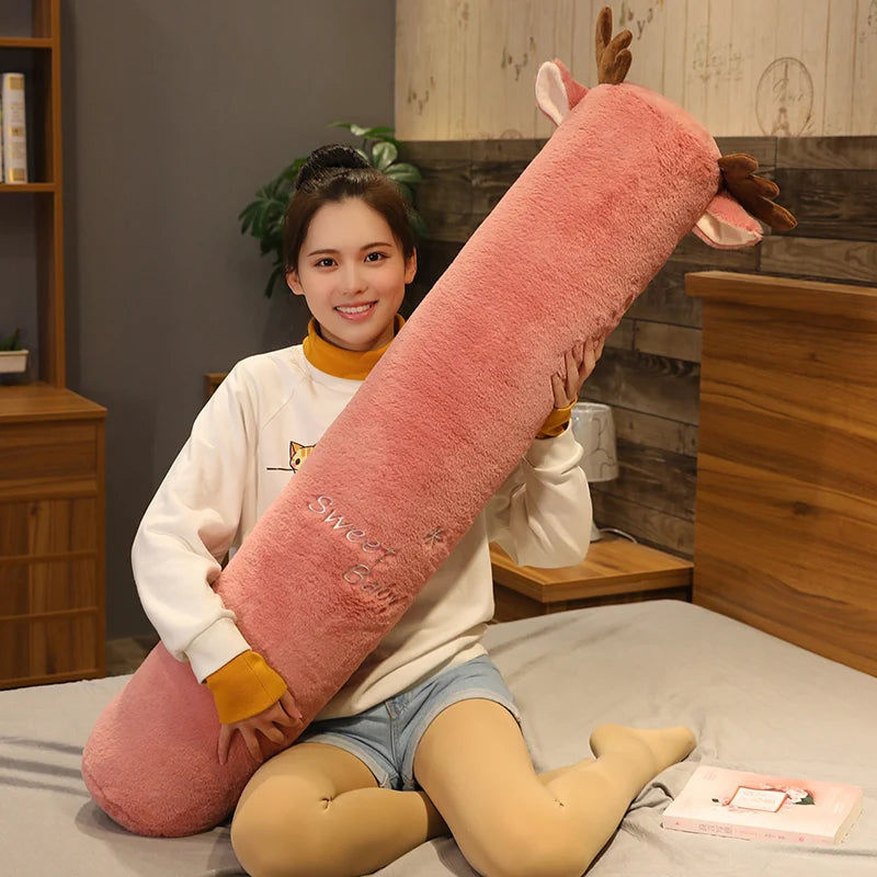 Cute Cartoon Long Plush Boyfriend Pillow – Soft Sleeping Cushion for Sofa & Bed | 100, 130 & 160cm