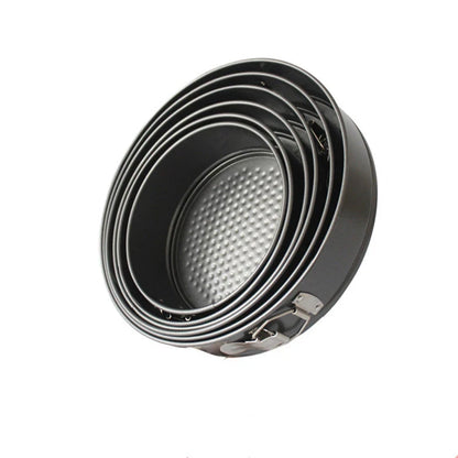 Non-Stick Springform Round Cake Pan – Carbon Steel Baking Mold 18/20/24/26/28 CM