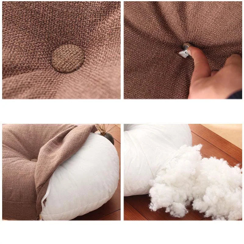 Round Floor Cushion 40–70cm – Thickened Japanese Tatami Futon for Yoga, Meditation & Bay Window