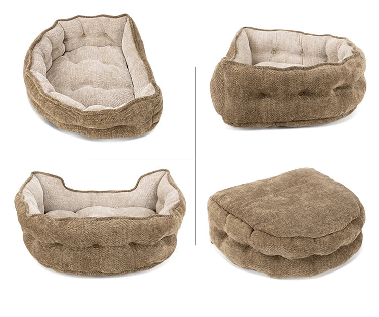 Truelove Plush Round Pet Bed - All-Season Mat for Indoor/Outdoor Cats & Dogs