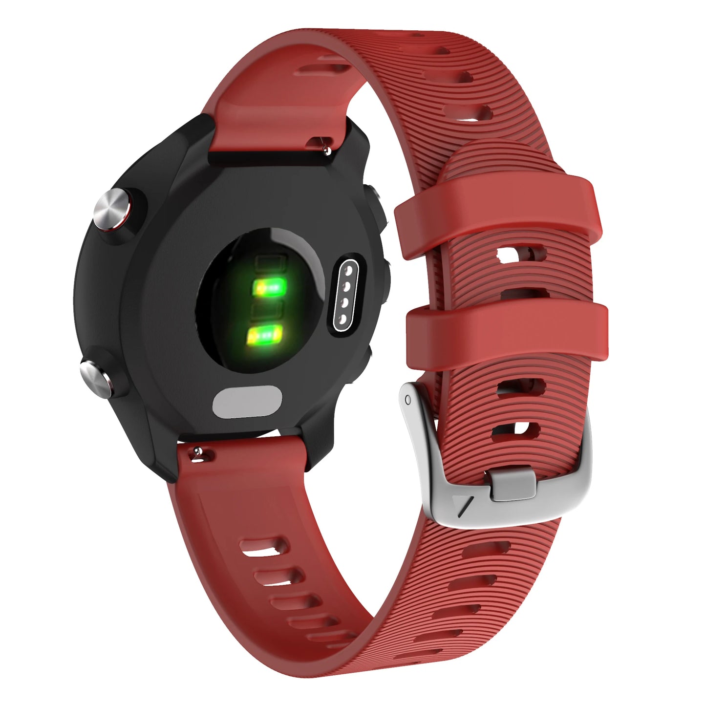Quick Release Silicone Sport Strap for Garmin Forerunner 55 / 158 / 245 / 645 / Venu – 20mm Watchband