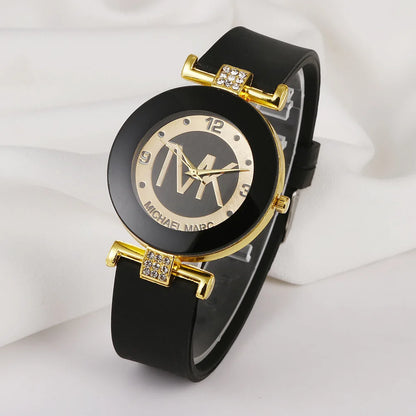 Womens Wristwatch Fashion Men Diamond Quartz Watches Silicone Luxury TVK Brand Relojes Digitales Femme Watch For Women Bracelet - BeeTrendyShop.COM