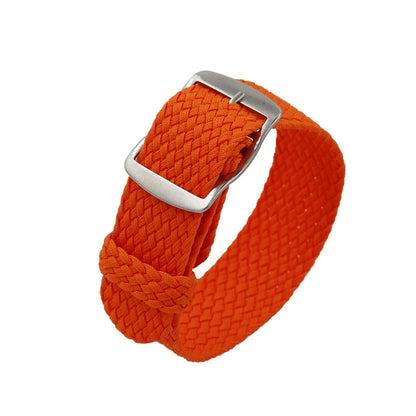 Watchband 18 20 22mm For Perlon Nylon Replacement Vintage Wrist Watch Band Belt Strap With Black&Silver Brushed Buckle Man Watch - BeeTrendyShop.COM