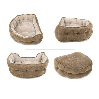 Truelove Plush Round Pet Bed - All-Season Mat for Indoor/Outdoor Cats & Dogs - BeeTrendyShop.COM