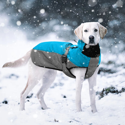 Waterproof Reflective Dog Jacket for Large Breeds (XL-6XL) - Warm Winter Raincoat - BeeTrendyShop.COM