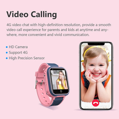 LT21 4G Kids Smartwatch – GPS, WiFi, Video Call, SOS, IP67 Waterproof, Camera & Location Tracker