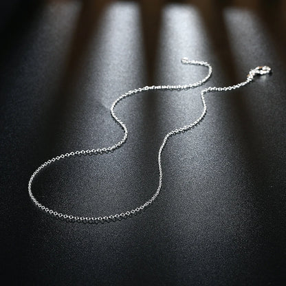 925 Sterling Silver 1mm Snake Chain Necklace – Unisex Fine Jewelry
