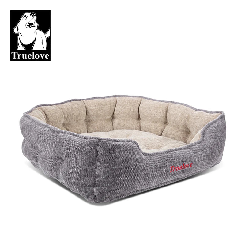 Truelove Plush Round Pet Bed - All-Season Mat for Indoor/Outdoor Cats & Dogs