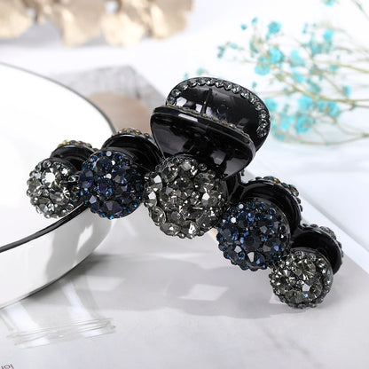 Rhinestone Crystal Hair Claw Clip – Big Sparkle Barrette for Women & Girls