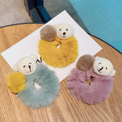 Korean Bear Scrunchies - BeeTrendyShop.COM