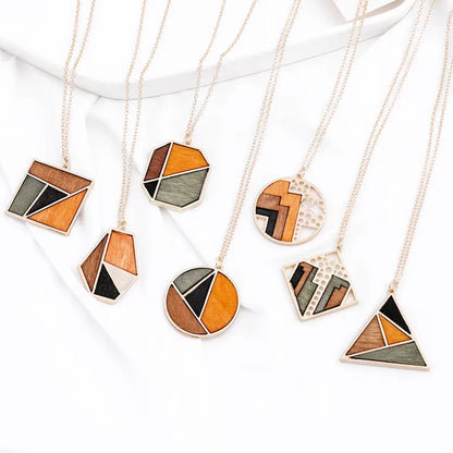 Circular & Square Multilayer Hip Hop Necklace – Long Chain Unisex Jewelry
