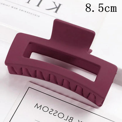 Korean Large Plastic Hair Claw Clip – Fashion Crab Barrette for Women & Girls