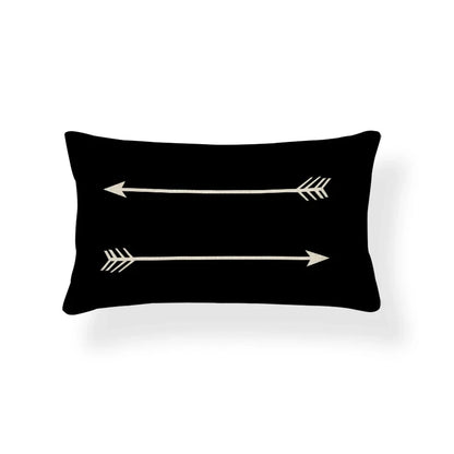 Nordic Geometric Zigzag Rectangle Cushion Cover – Cotton Linen Throw Pillow Cover 30x50CM