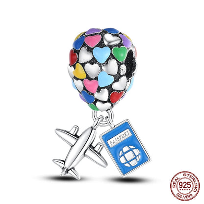925 Sterling Silver Chameleon Luminous Butterfly Charm Bead – DIY Jewelry