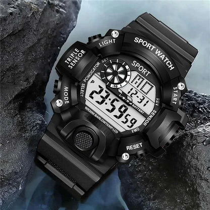 Men's watch digital sports electronic watch multi-function luminous alarm clock men's sports watch clock electronic watch gift - BeeTrendyShop.COM