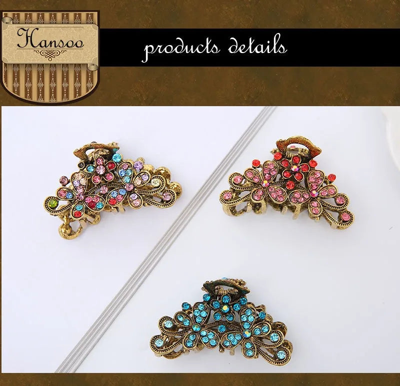 Large Frosted Square Hair Claw Clip – Solid Color Barrette for Women & Girls