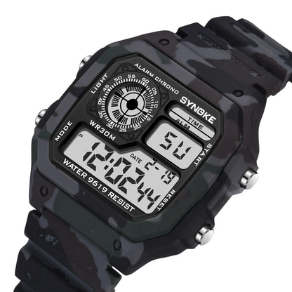 SYNOKE Multifunctional Digital Sport Watch Men Camouflage Waterproof Mens Wristwatches Fashion Retro Male Watches reloj hombre - BeeTrendyShop.COM