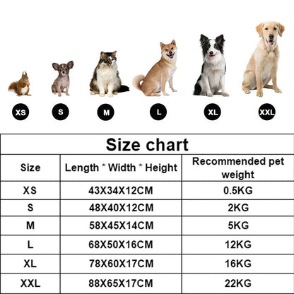 Plush Square Pet Bed - Calming Sofa Cushion for Cats & Small/Medium Dogs - BeeTrendyShop.COM