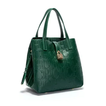 CH Large Capacity Handbag Luxury Brand Temperament Letter Print with Lock Design 2025 Trendy Women's Crossbody Bag - BeeTrendyShop.COM