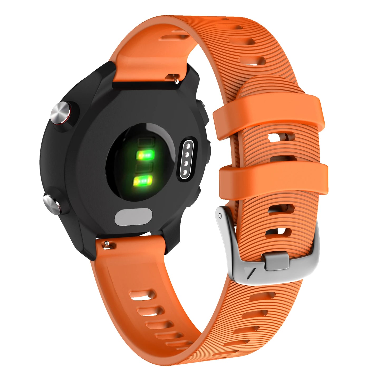 Quick Release Silicone Sport Strap for Garmin Forerunner 55 / 158 / 245 / 645 / Venu – 20mm Watchband