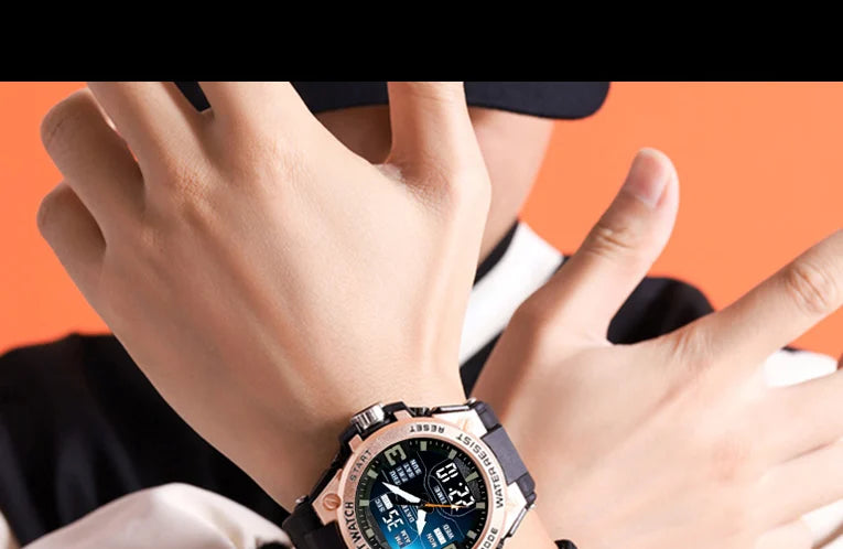 Digital Men Military Watch 50m Waterproof Wristwatch LED Quartz Clock Sport Watch Male Big Watches Men Relogios Masculino