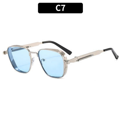 Shatar Polarized Metal Sunglasses – High-End UV400 Punk Fashion for Men