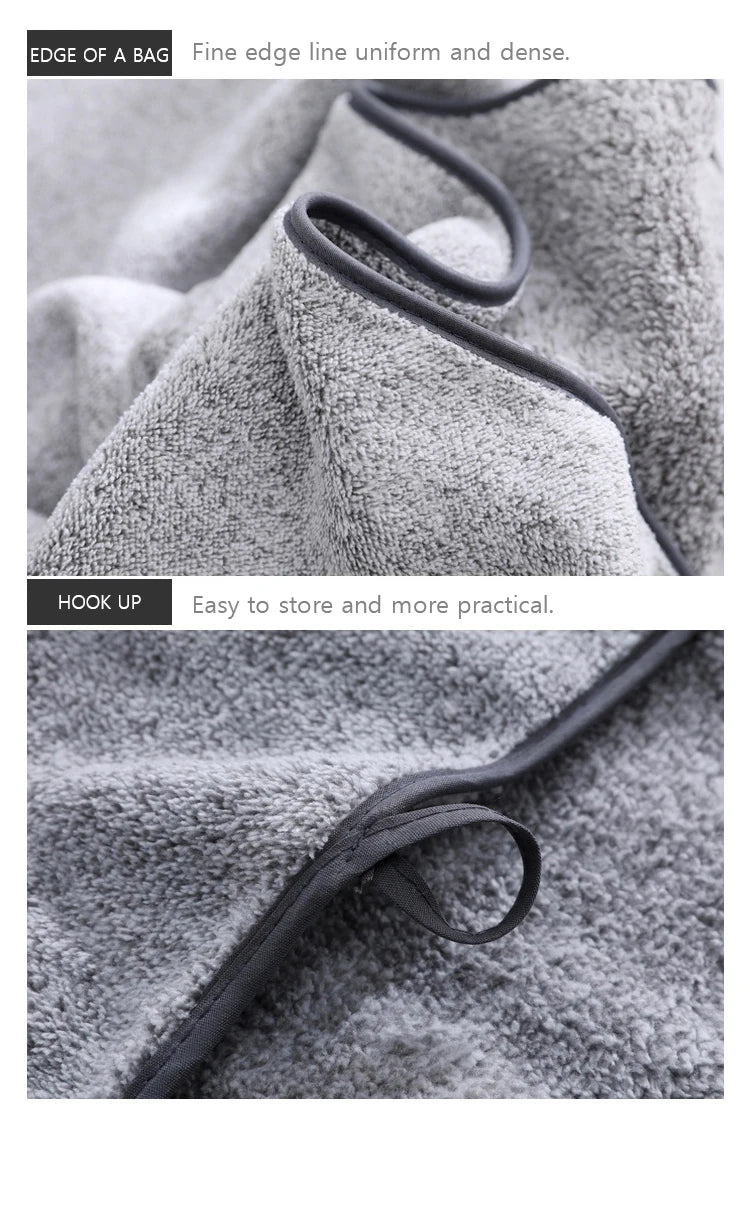 1PCS Thickened Bath Towels for The Body Microfiber Towel for Gym Sports Shower Robe for Spa Beath Home - BeeTrendyShop.COM