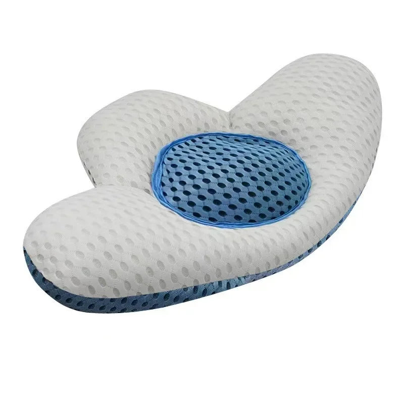 3D Memory Foam Lumbar Support Pillow 54x34cm – Quick Rebound Back Cushion for Bed, Sofa & Office