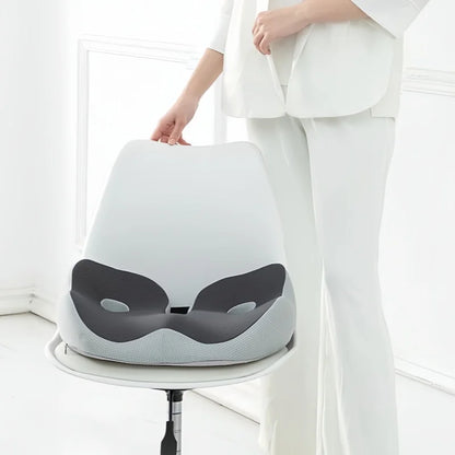 Memory Foam Seat Cushion 48x39cm – Ergonomic Back & Tailbone Pain Relief for Office, Car & Travel