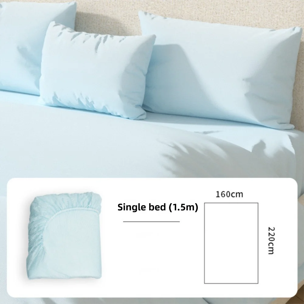 Disposable Non-Woven Fitted Sheet with Elastic Bands – Non-Slip Single & Double Bed Mattress Cover
