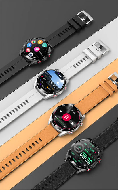 ECG+PPG Smartwatch – Laser Health Monitor, Blood Pressure, Bluetooth Call, Waterproof with Box