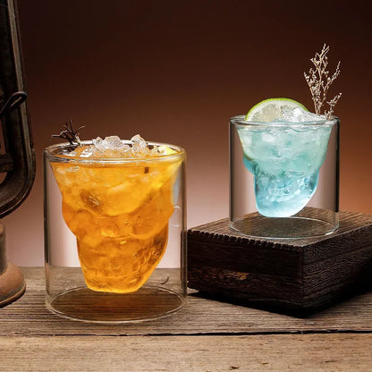 Double Bottom Crystal Cocktail Glass – Multi-Use Bar Drinkware