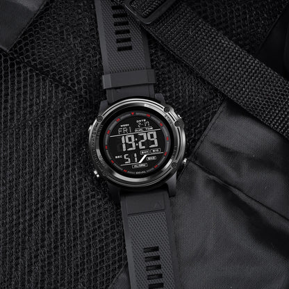 Men's Digital Sport Watch – 50M Waterproof, LED, Stopwatch, Military Tactical Wristwatch