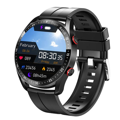 ECG+PPG Smartwatch – Laser Health Monitor, Blood Pressure, Bluetooth Call, Waterproof with Box