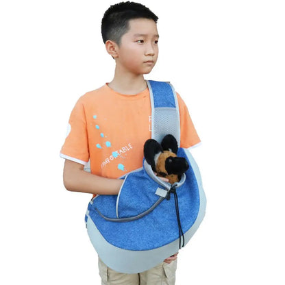 Adjustable Pet Sling Carrier – Breathable Shoulder Bag for Cats & Small Dogs