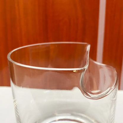 Cigar & Whiskey Glass – Tiki Crystal Tumbler with Cigar Rest