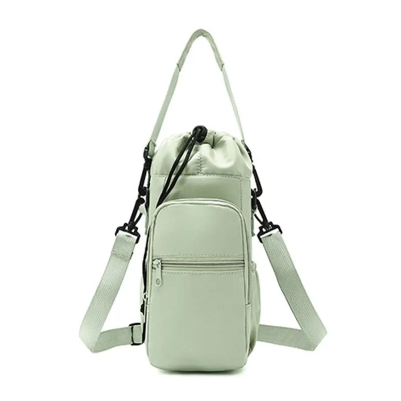 Portable Water Bottle Bag with Phone Pocket & Adjustable Strap – Insulated Thermal Outdoor Sports Bag