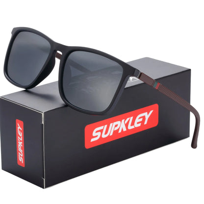 SUPKLEY Sports Sunglasses for Men – Polarized UV400 Square Lightweight Eyewear