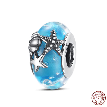925 Sterling Silver Chameleon Luminous Butterfly Charm Bead – DIY Jewelry