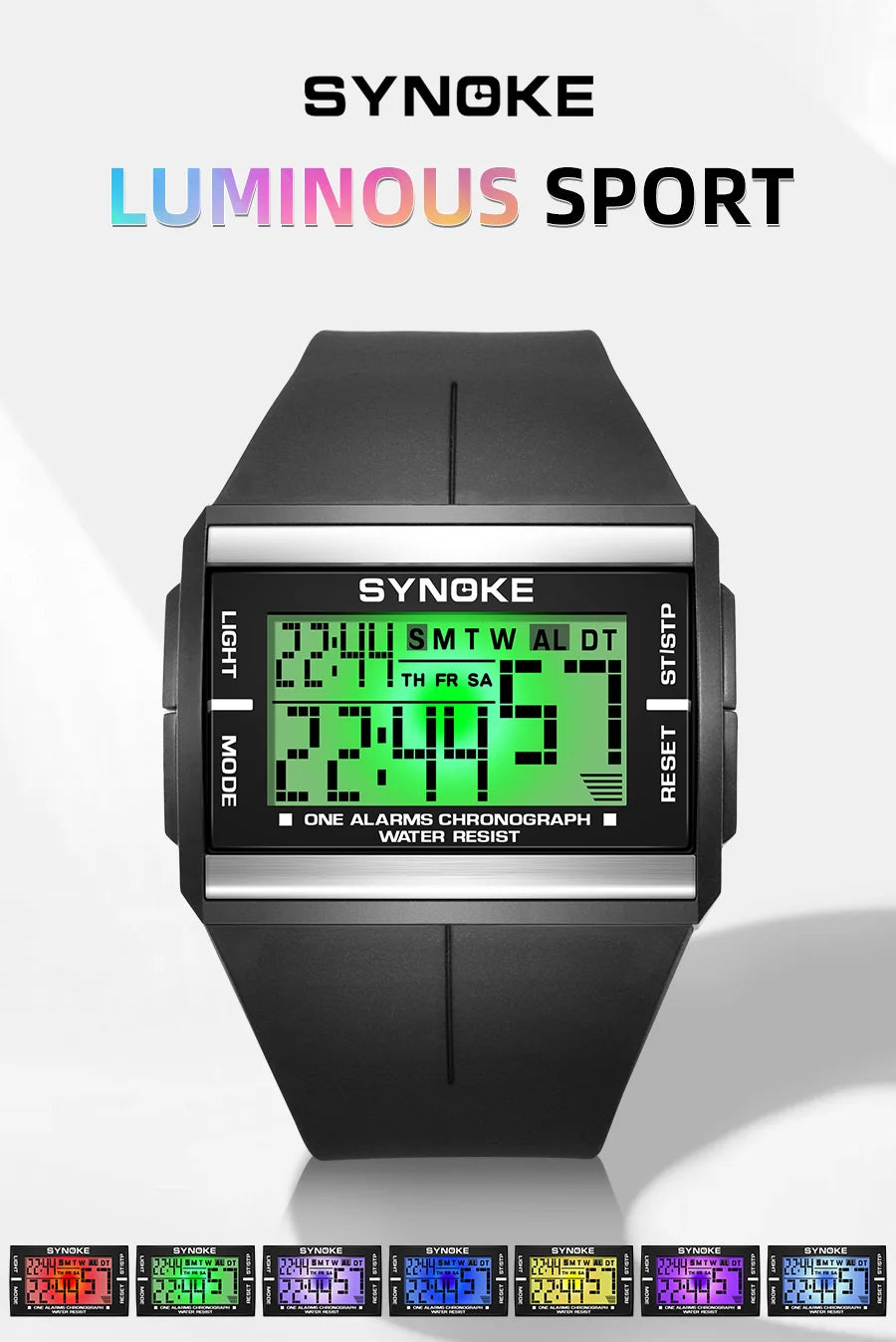 Digital Sports Watch: 50m Waterproof, Reliable & Stylish, Perfect for Every Adventure - BeeTrendyShop.COM
