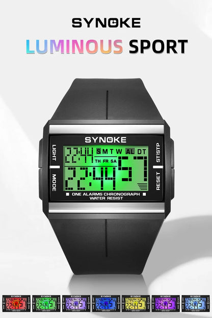 Digital Sports Watch: 50m Waterproof, Reliable & Stylish, Perfect for Every Adventure - BeeTrendyShop.COM