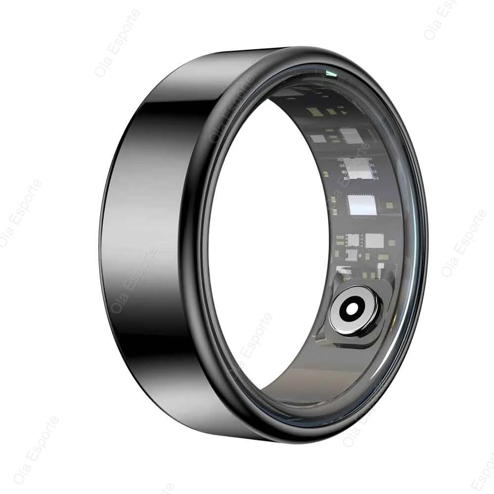 New Smart Ring Men Women, Heart Rate and Blood Oxygen Monitor Smart ring IP68 & 5ATM Waterproof, Multi-sport Mode Rings Man