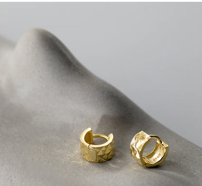 TrustDavis 925 Sterling Silver Hoop Earrings – Classic Charm Jewelry for Women & Men